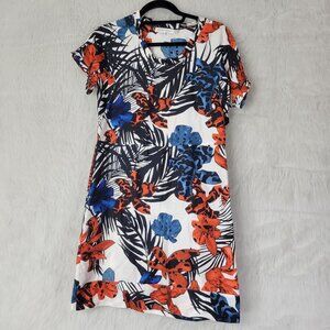 See by Chloe Tropical Short Sleeve Mini Silk Dress 4